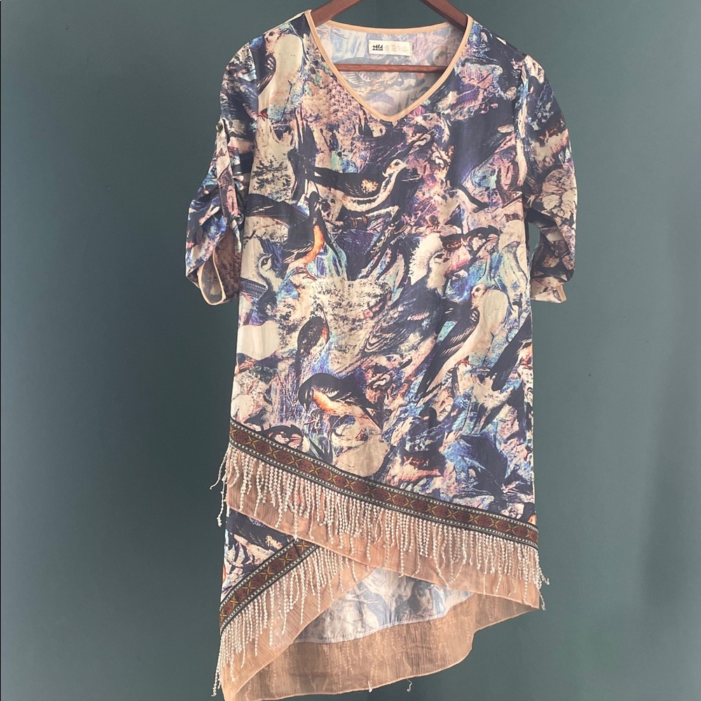 Korean Hanbok-Inspired Dress bird print  | Song Boutique